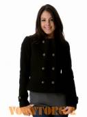   Cropped Pea Coat |   Black